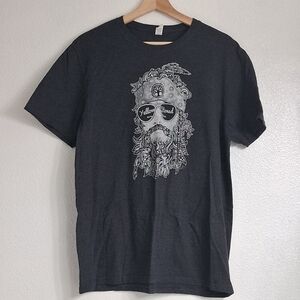 Yellow Stoned Montana Graphic T Shirt   Size L